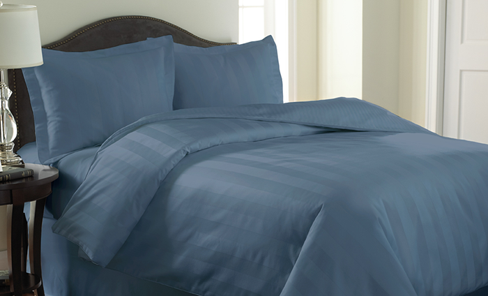 demask comforter set white